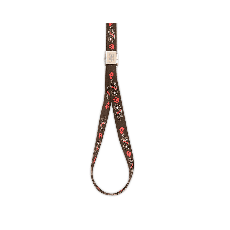 Show Tech Grooming Noose with Paw Print-Black