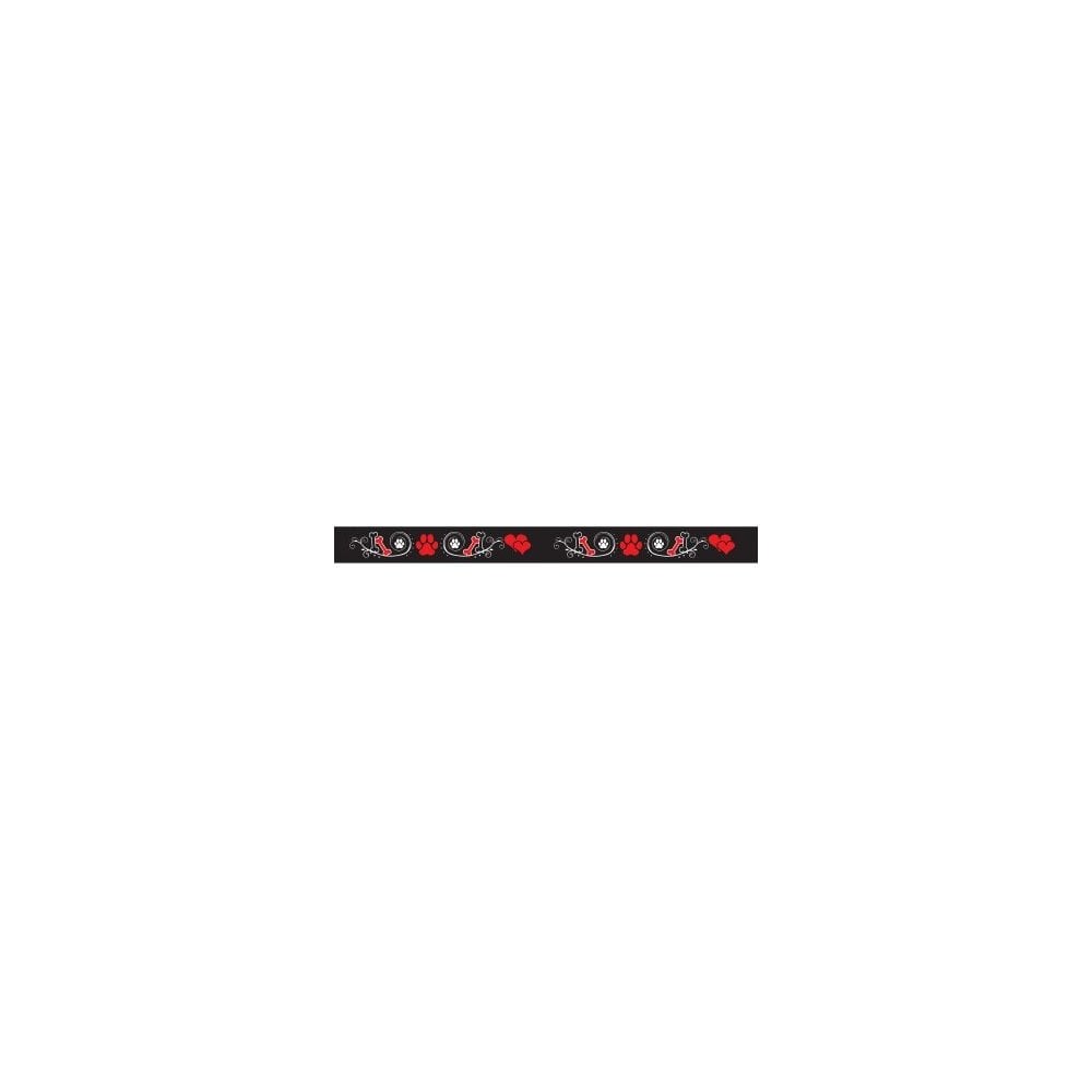 Show Tech Grooming Noose with Paw Print-Black