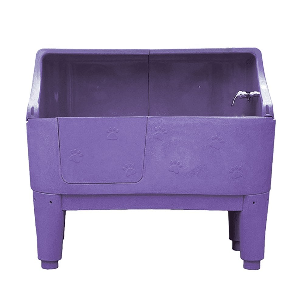 Groomers Neptune Static Bath with Splashback - Purple