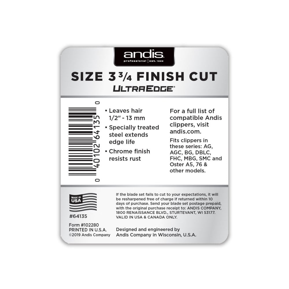Andis #3 3/4FC UltraEdge Detachable Blade