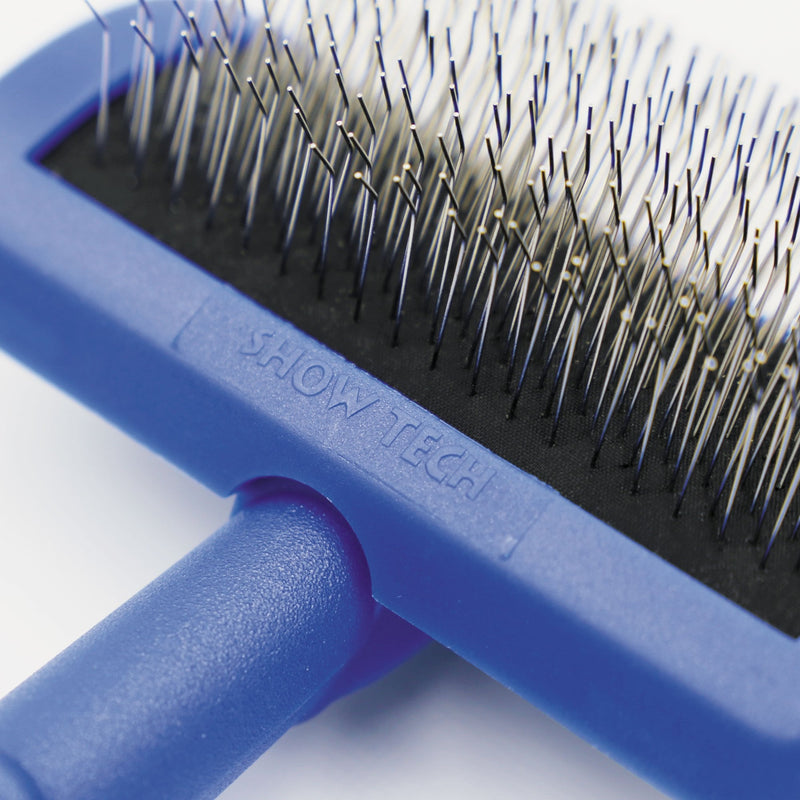 Show Tech Tuffer than Tangles Long Firm Pin Medium Slicker Brush