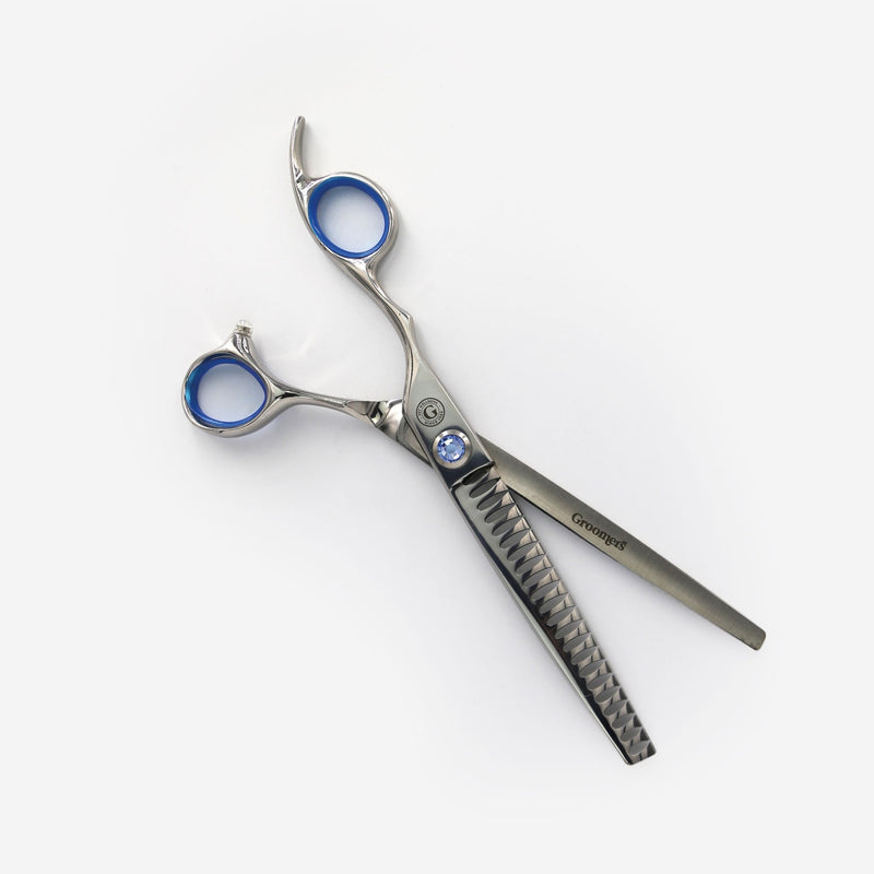 Groomers Topaz 7" Left-Handed 23T Chunker Scissors