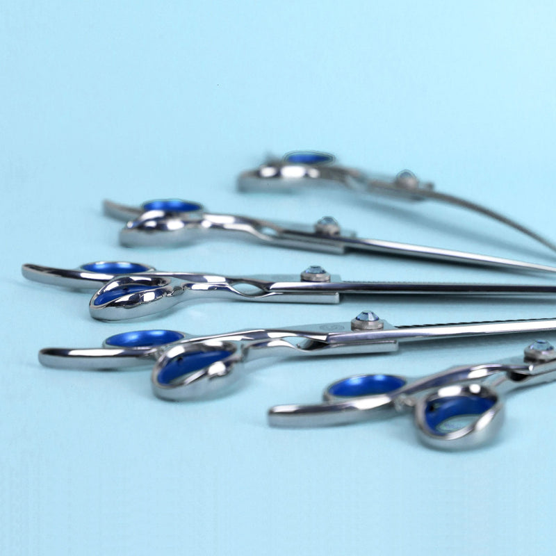Groomers Topaz 7" Left-Handed Curved Scissors