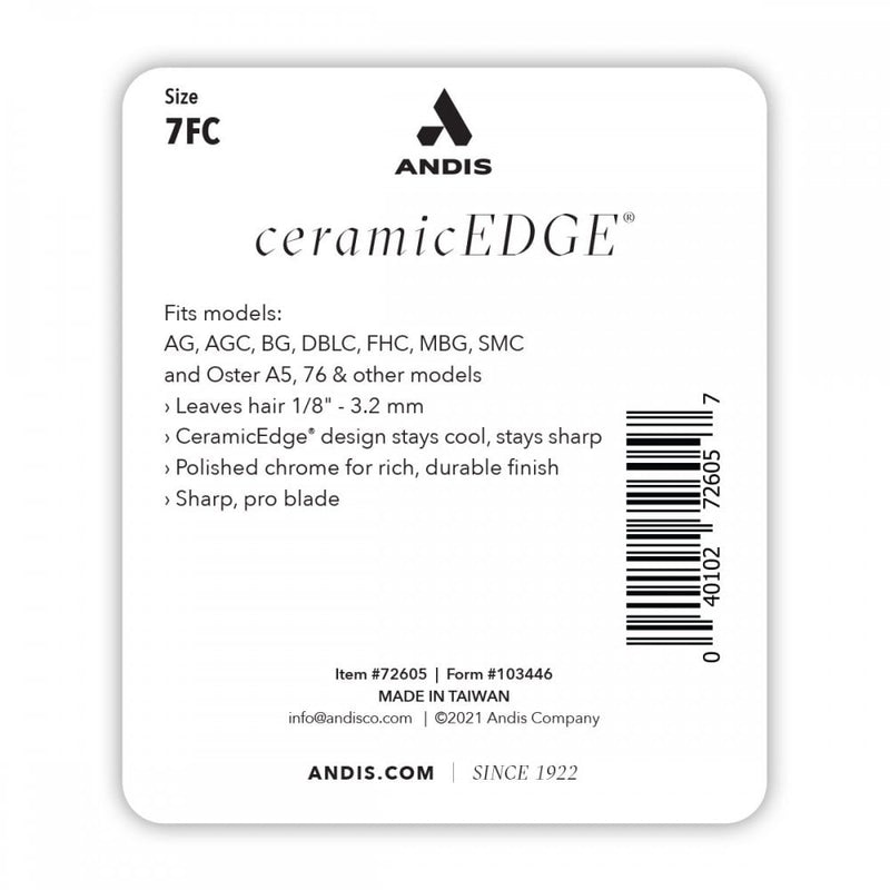 Andis #7FC CeramicEdge Detachable Blade