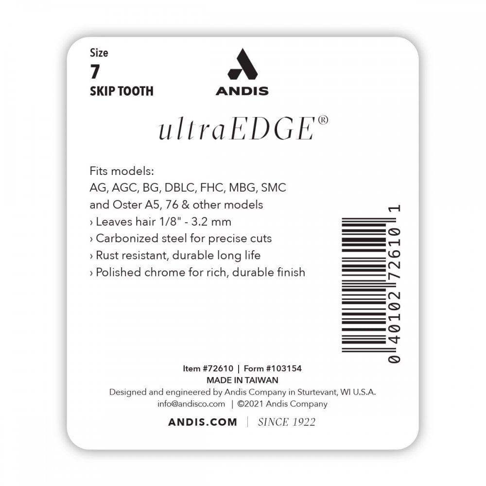 Andis #7 Skip Tooth UltraEdge Detachable Blade