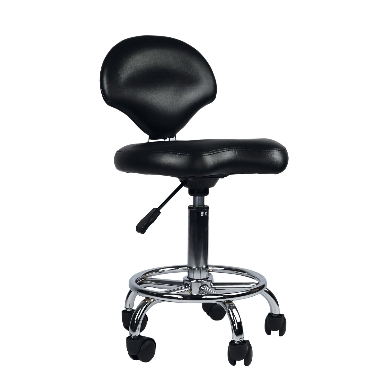 Groomers Black Stool with Back Rest