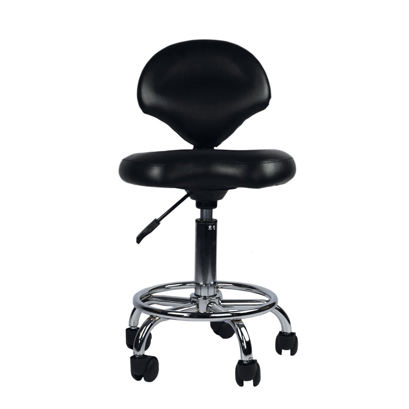 Groomers Black Stool with Back Rest