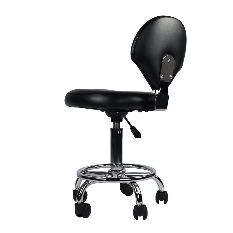Groomers Black Stool with Back Rest