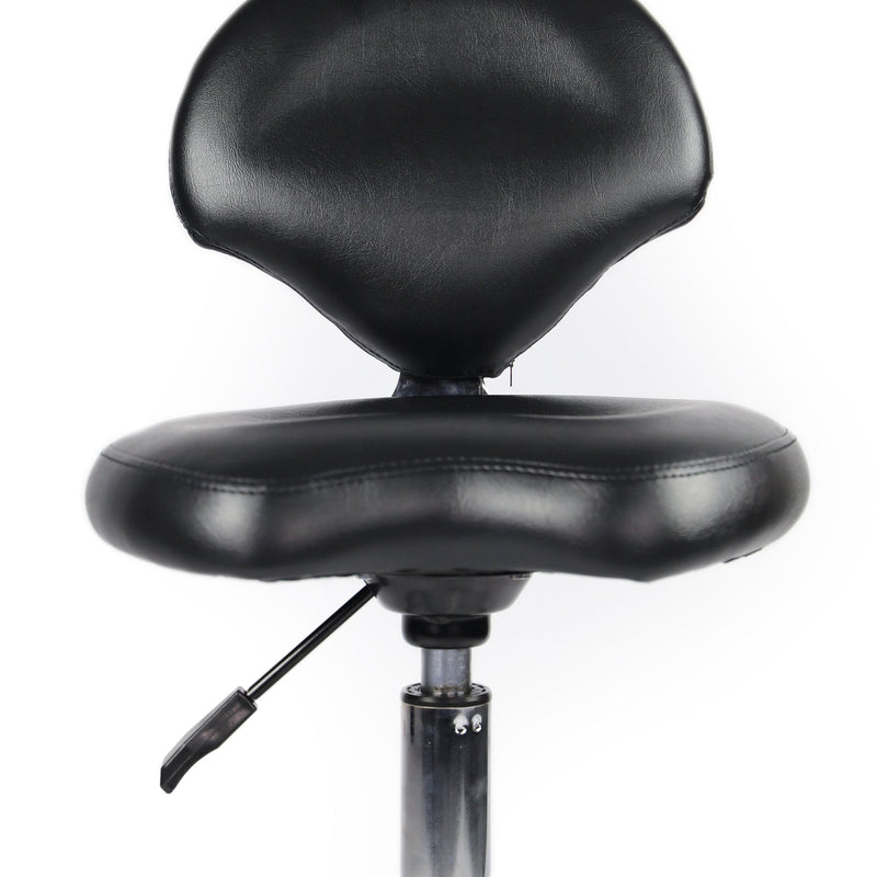 Groomers Black Stool with Back Rest