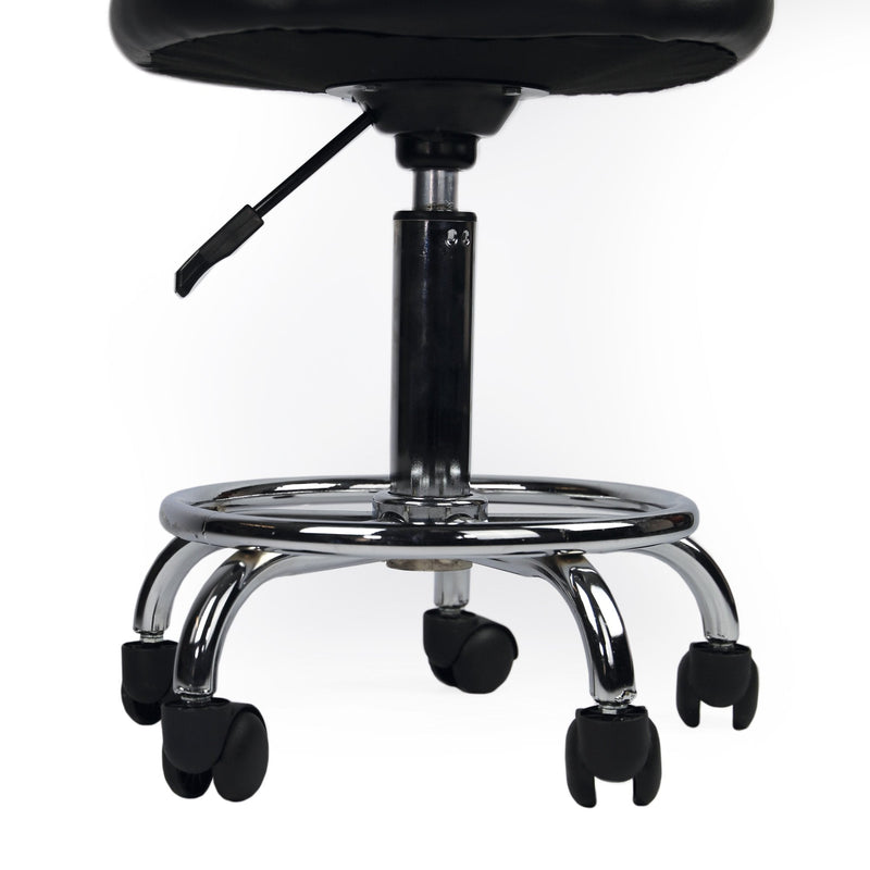 Groomers Black Stool with Back Rest