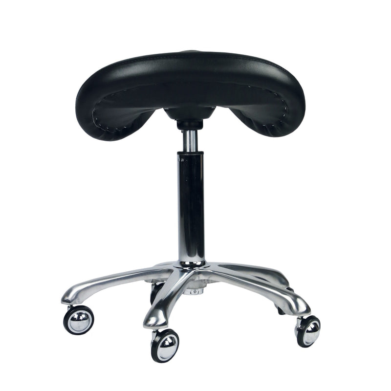 Groomers Black Saddle Stool