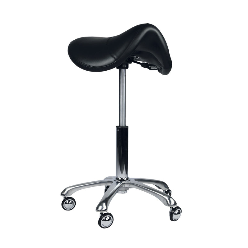 Groomers Black Saddle Stool
