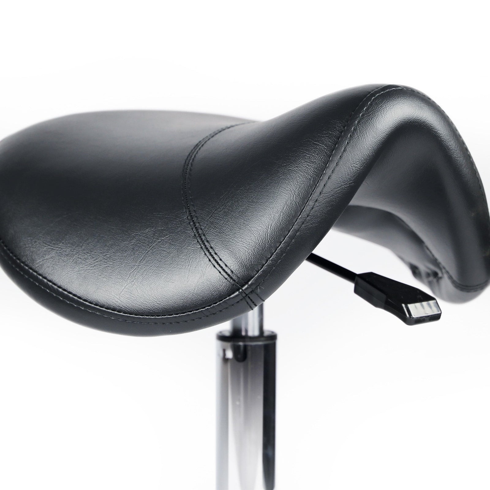 Groomers Black Saddle Stool