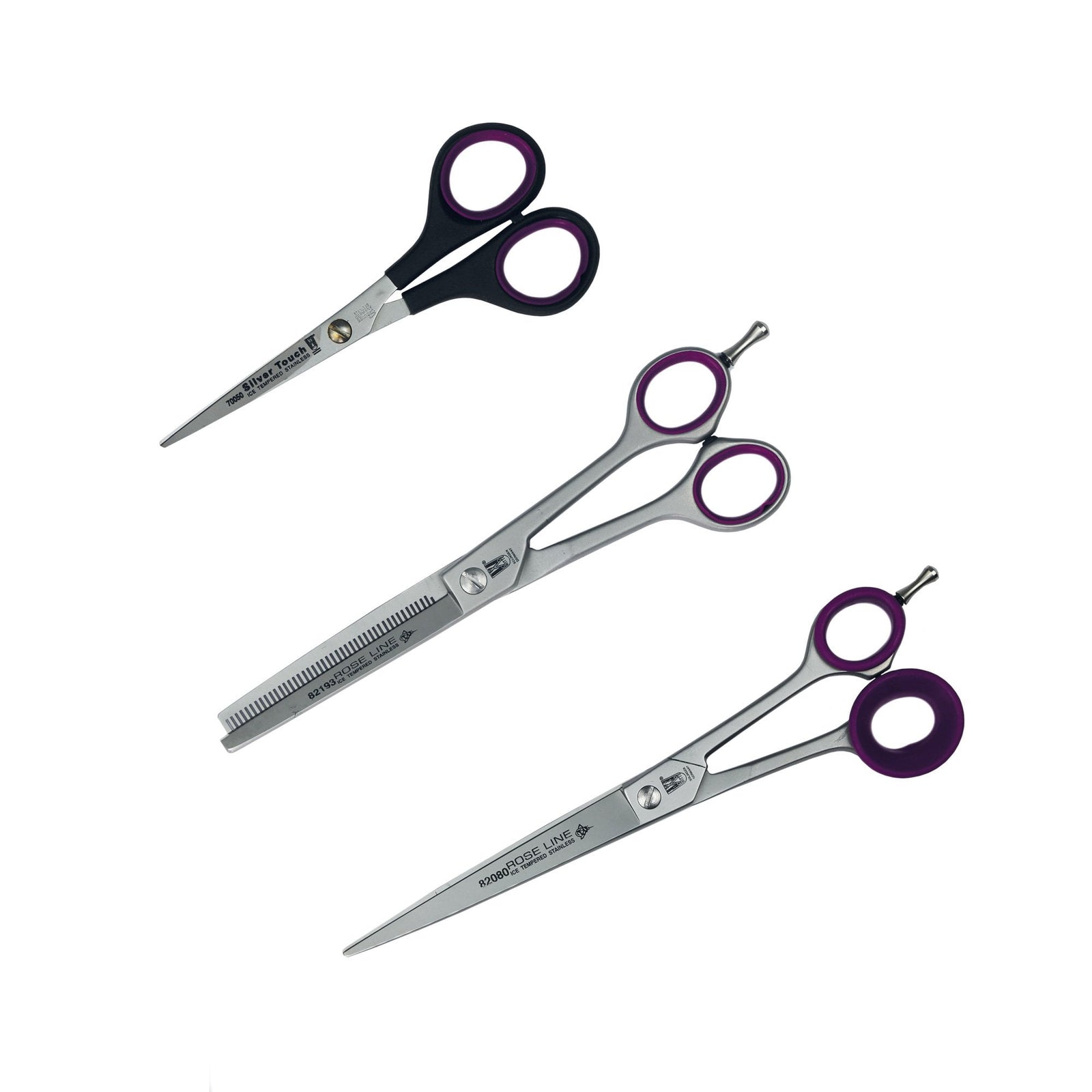 Roseline 3 Piece Scissor Set with Wrap Case