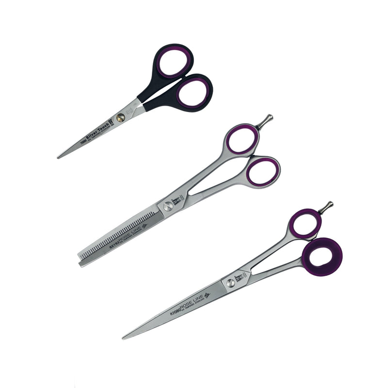 Roseline 3 Piece Scissor Set with Wrap Case