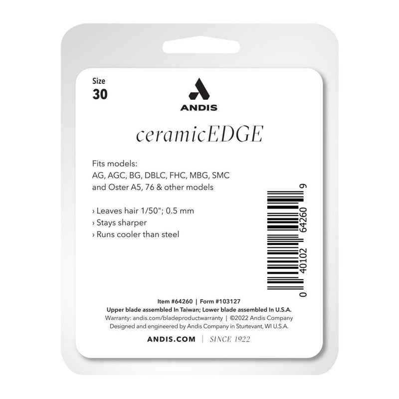Andis #30 CeramicEdge Detachable Blade