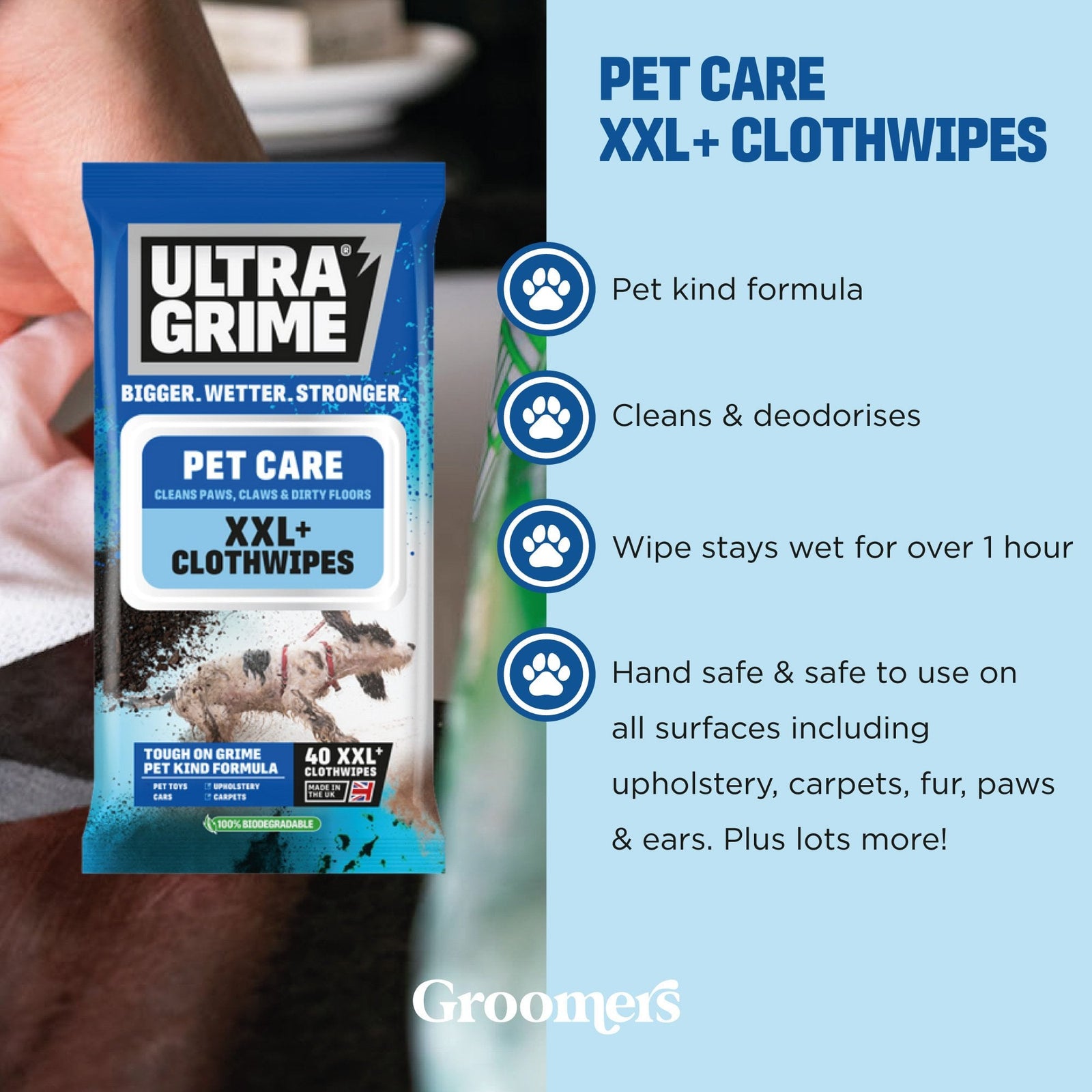 UltraGrime Life Pet Care Clothwipes