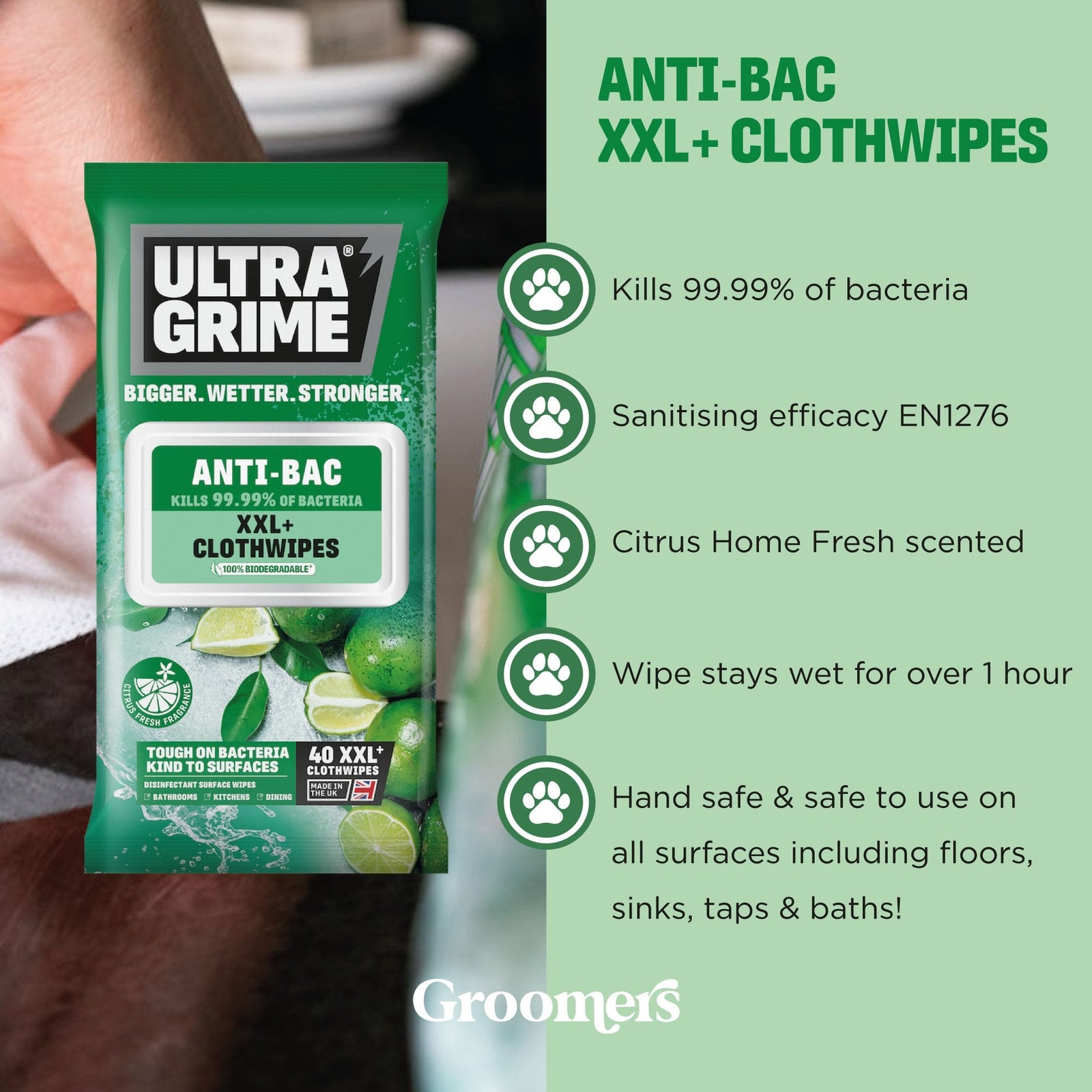 UltraGrime Life Anti-Bac Clothwipes