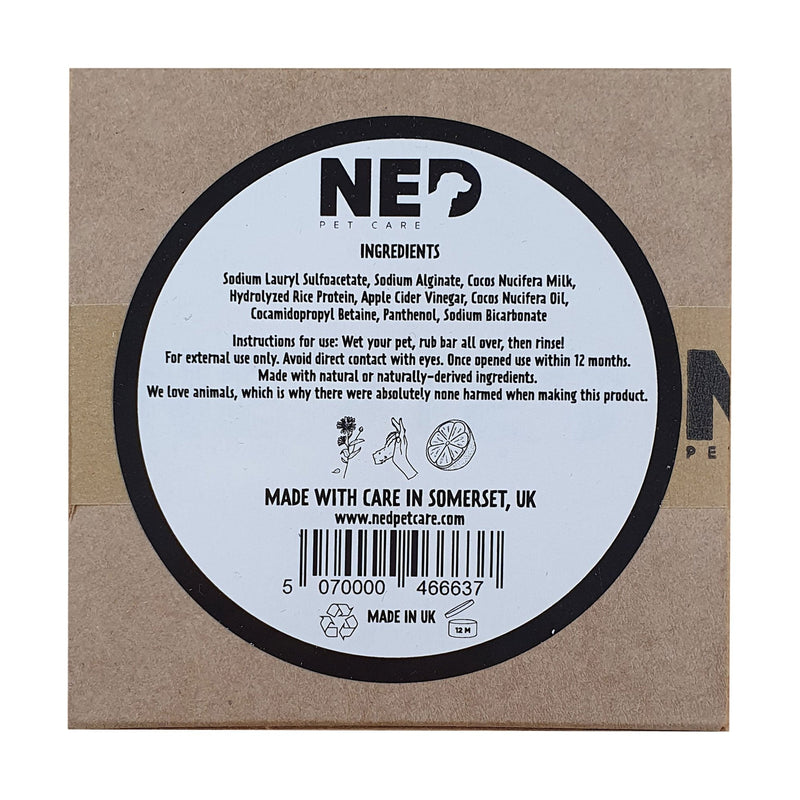 NED Pet Care Scent-Free Pet Shampoo Bar