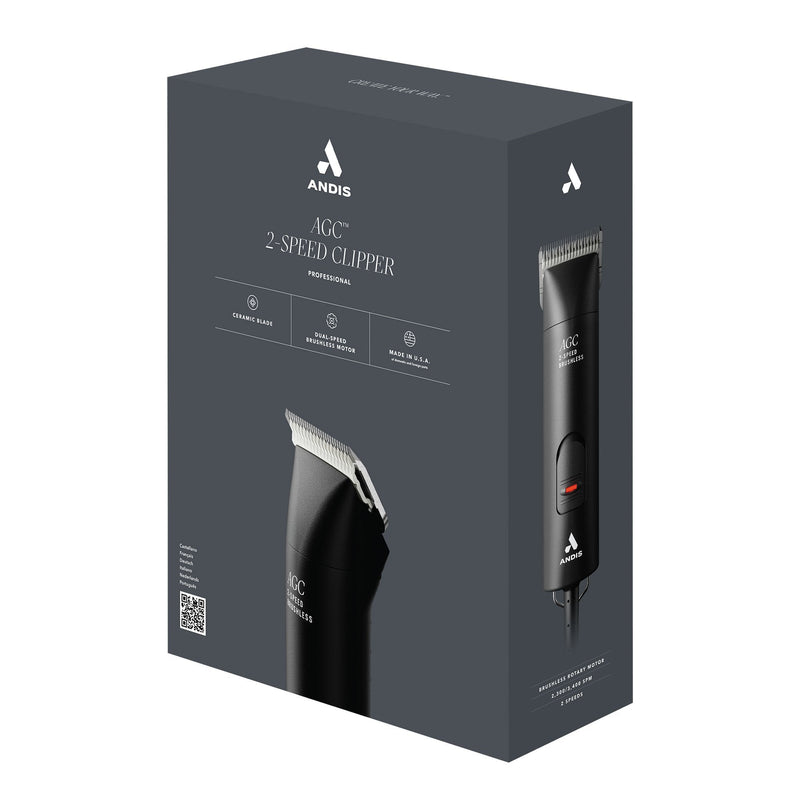 Andis AGC2 2-Speed Brushless Clipper - Black