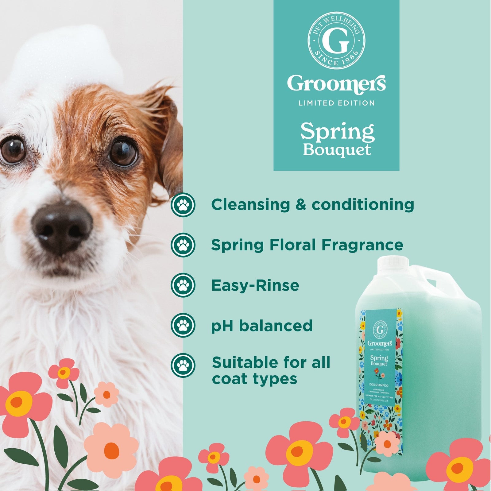 Groomers Limited Edition Spring Bouquet Shampoo