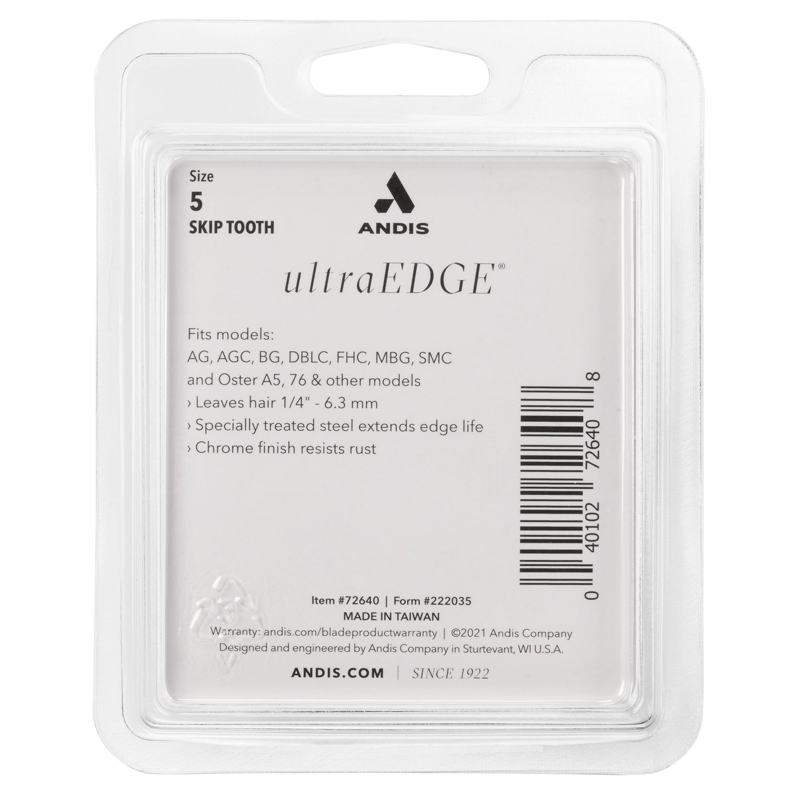 Andis #5 Skip Tooth UltraEdge Detachable Blade
