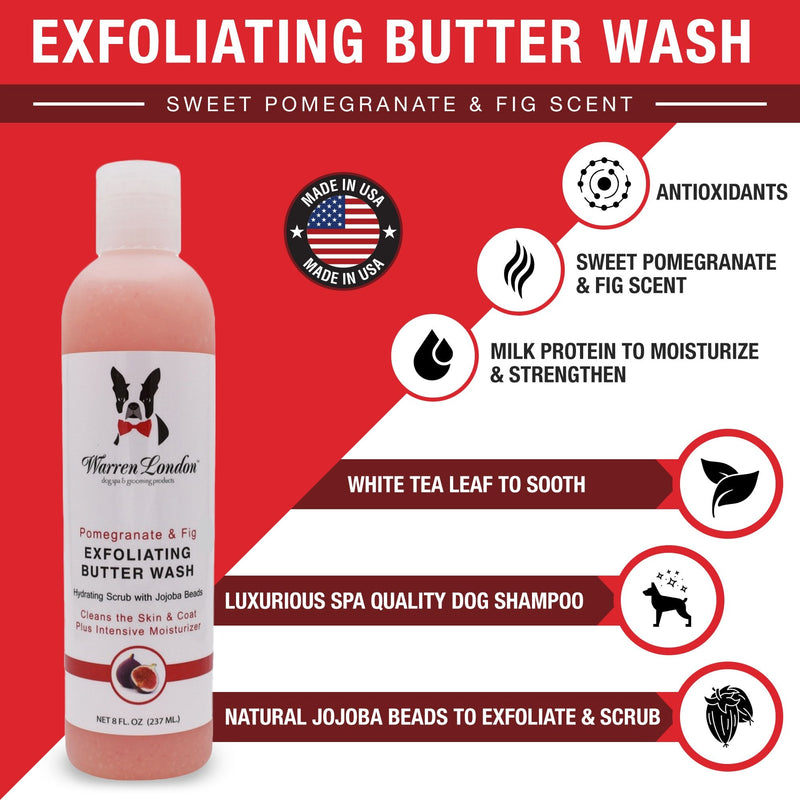 Warren London Exfoliating Butter Wash 237ml - Pomegranate & Fig