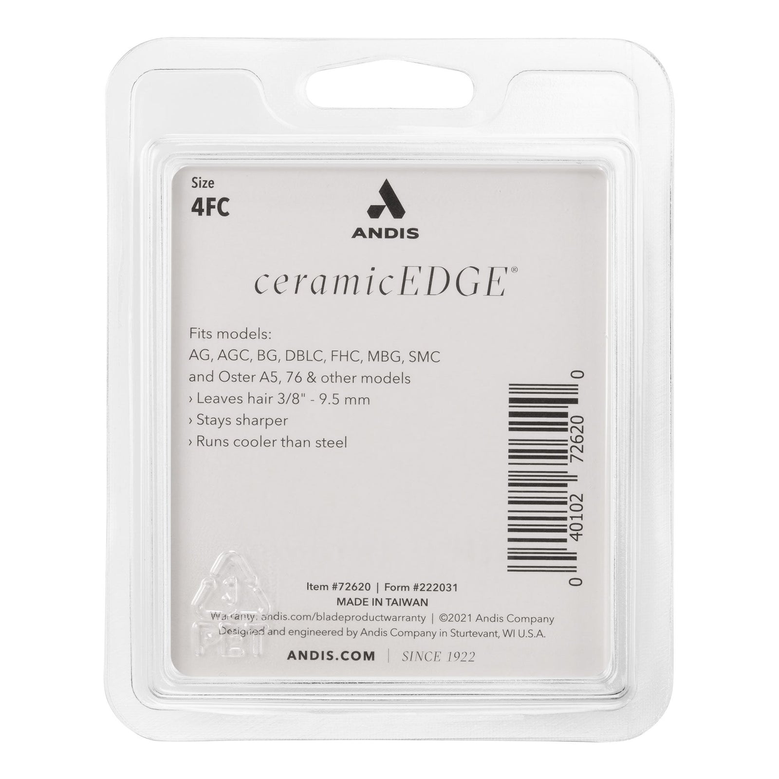 Andis #4FC CeramicEdge Detachable Blade