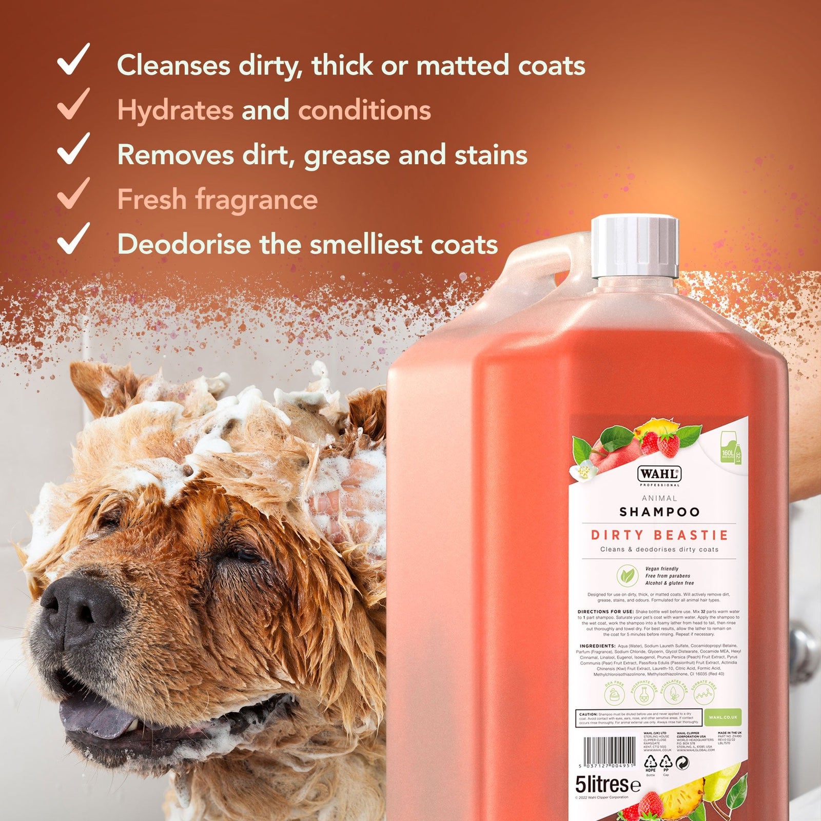 Wahl Dirty Beastie Shampoo 5L