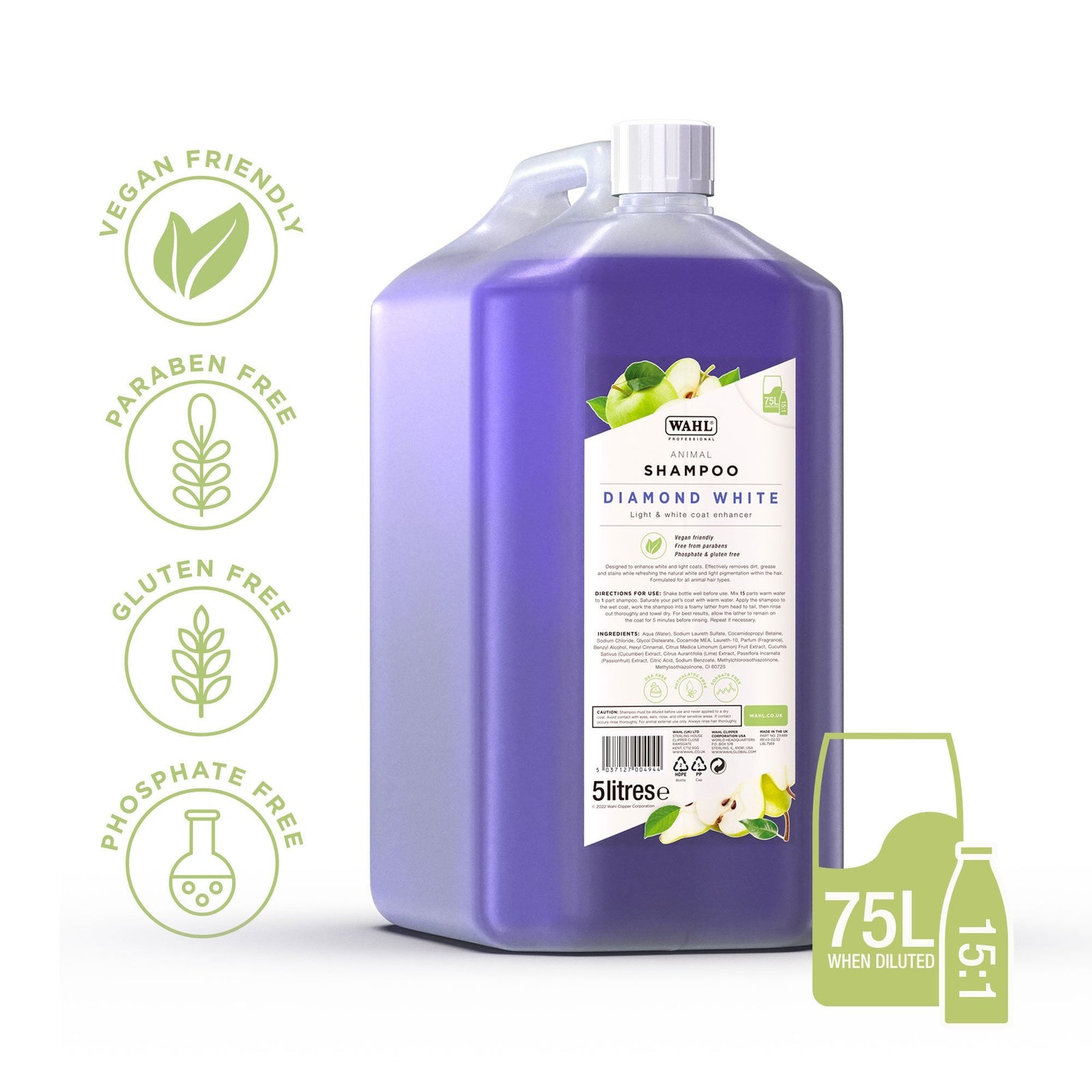 Wahl Diamond White Shampoo 5L