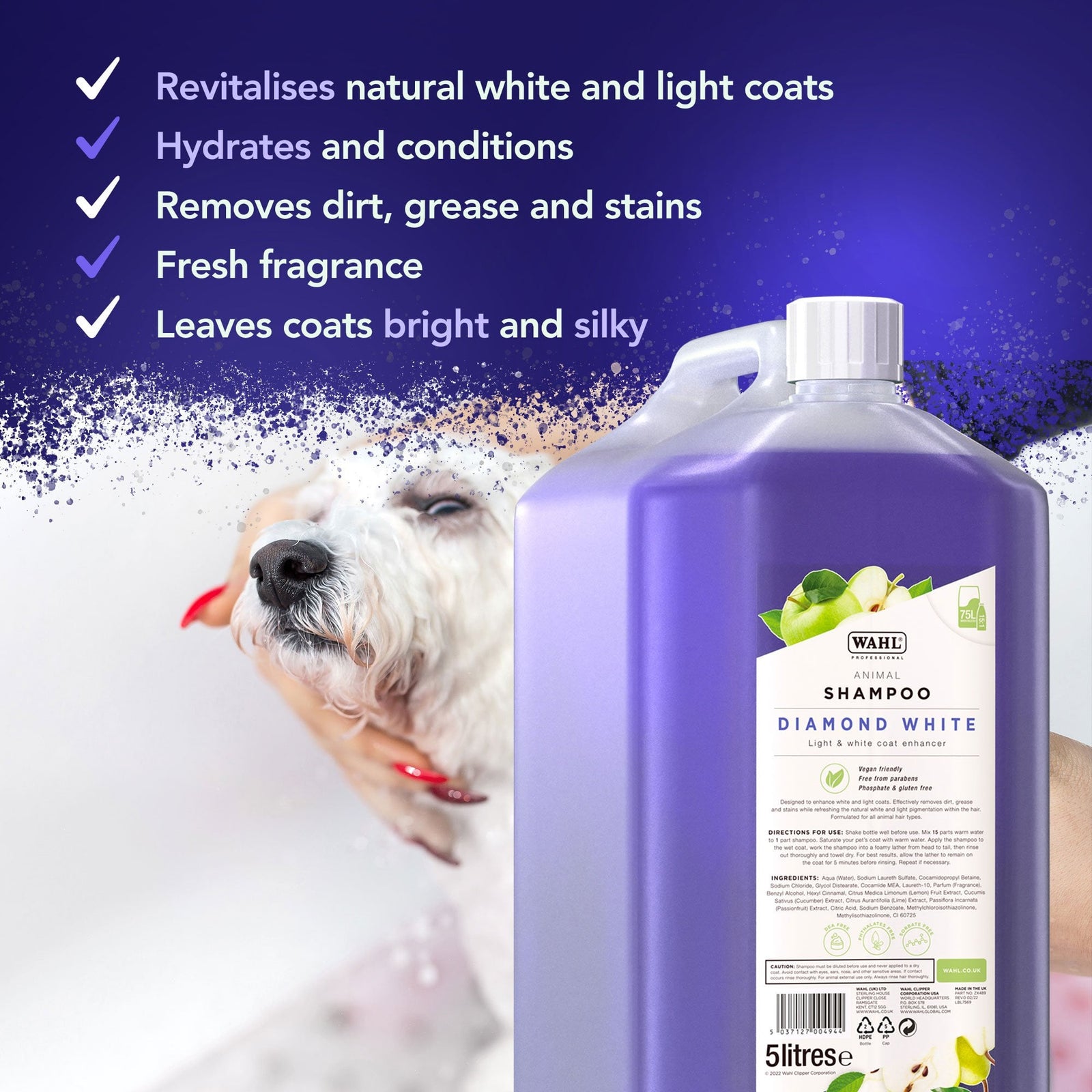 Wahl Diamond White Shampoo 5L