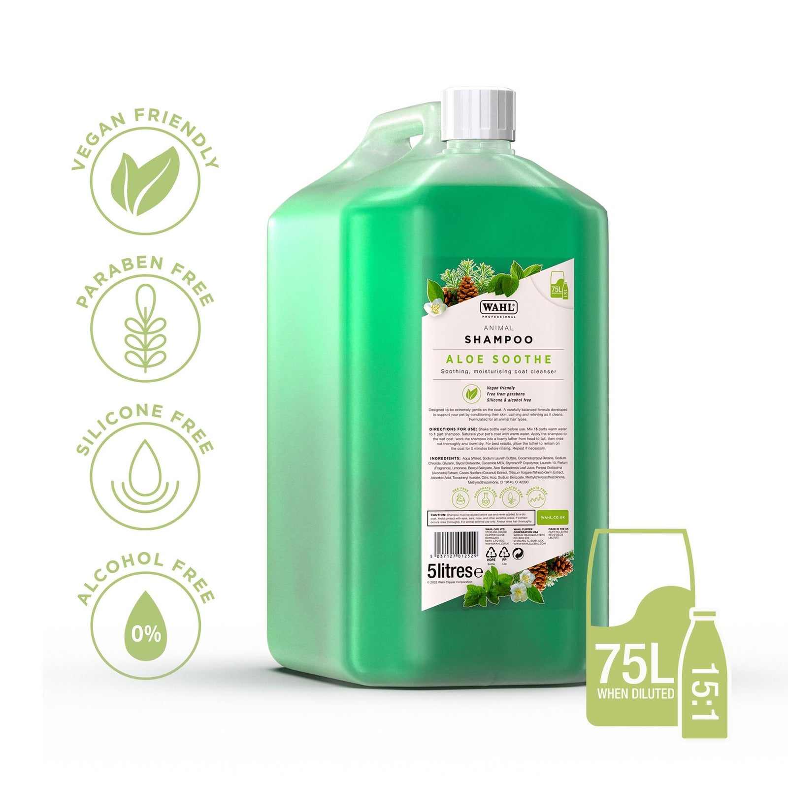 Wahl Aloe Soothe Shampoo 5L