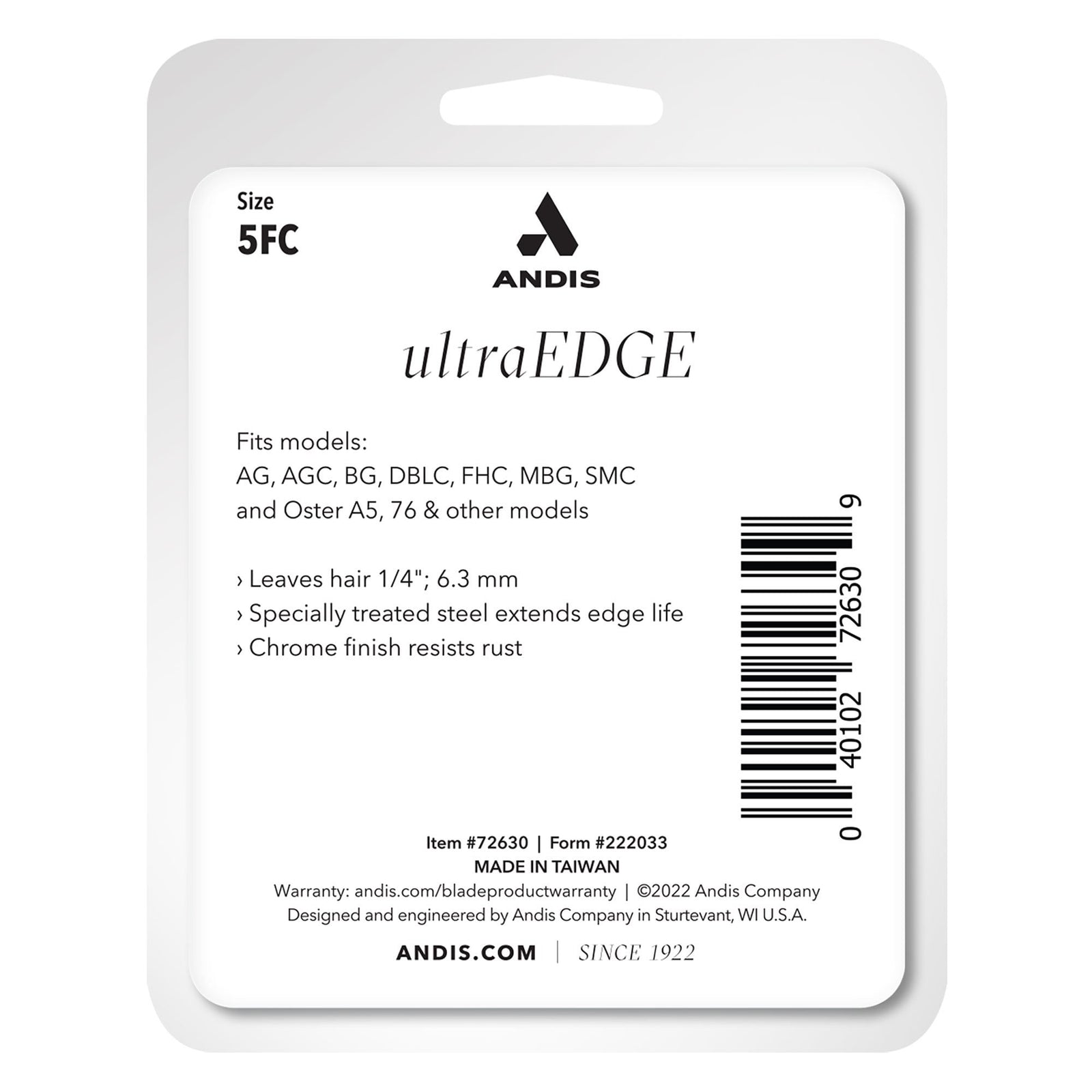 Andis #5FC UltraEdge Detachable Blade