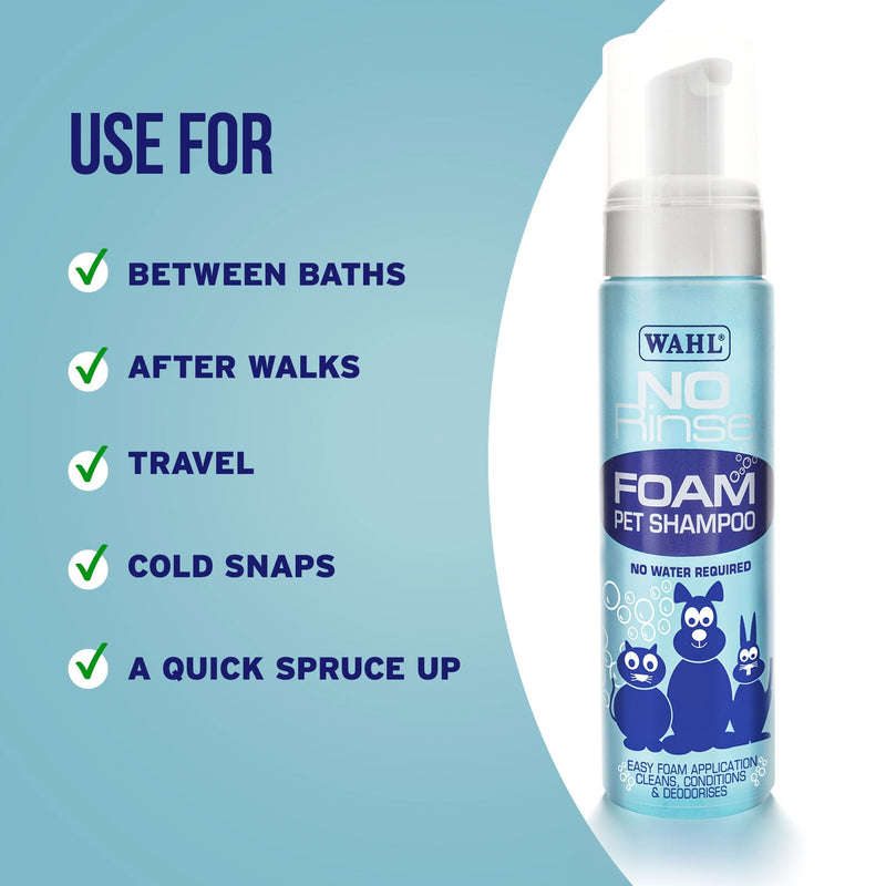 Wahl No Rinse Foam Shampoo 200ml