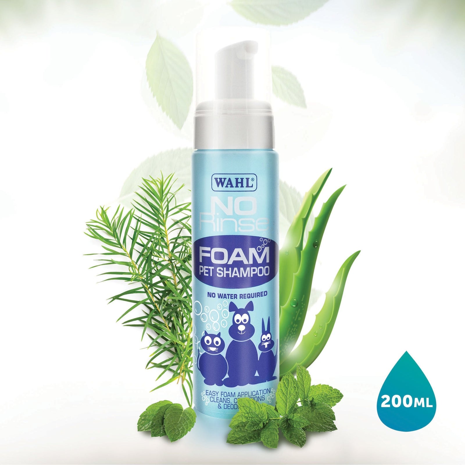 Wahl No Rinse Foam Shampoo 200ml