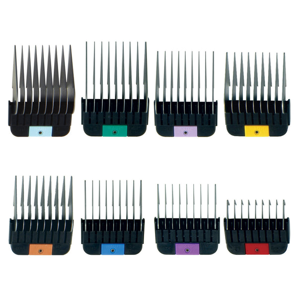 Wahl Stainless Steel Competition Attachment Combs (3mm - 25mm) - Single Combs - #1 - 3mm (1/8") Red