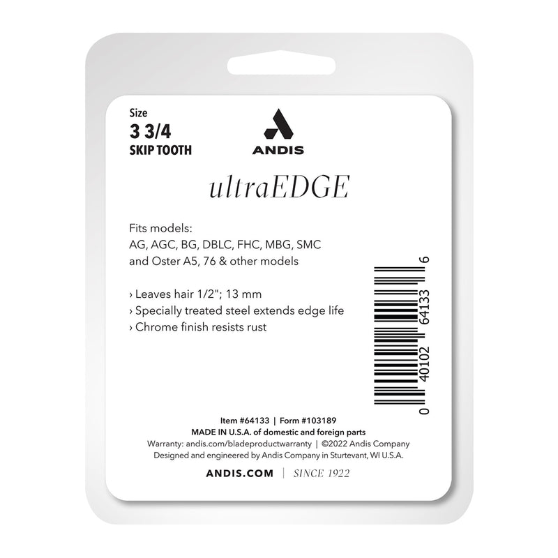 Andis #3 3/4 Skip Tooth UltraEdge Detachable Blade