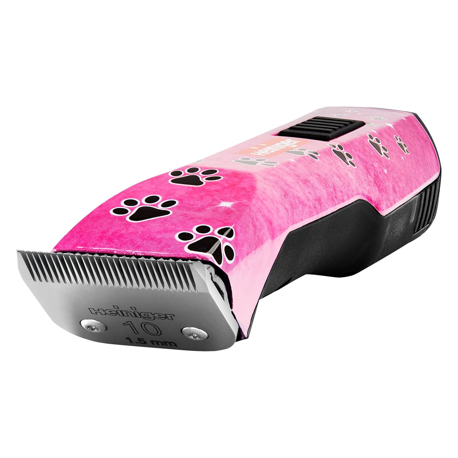 Heiniger Saphir Style Pink Paws Design Clipper with One Battery