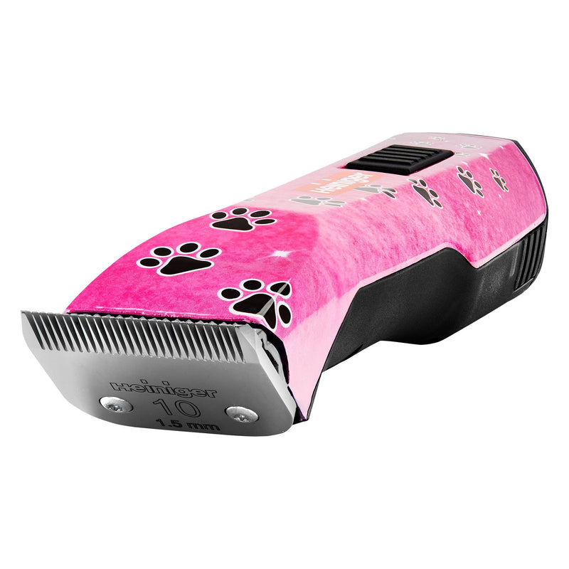Heiniger Saphir Style Pink Paws Clipper With Two Batteries