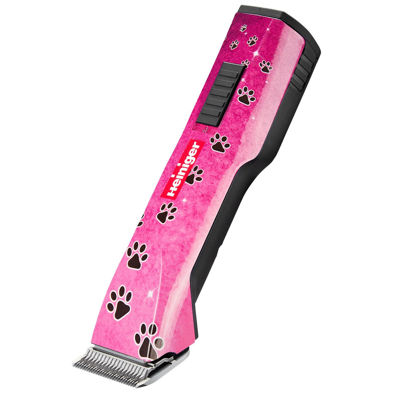 Heiniger Saphir Style Pink Paws Clipper With Two Batteries