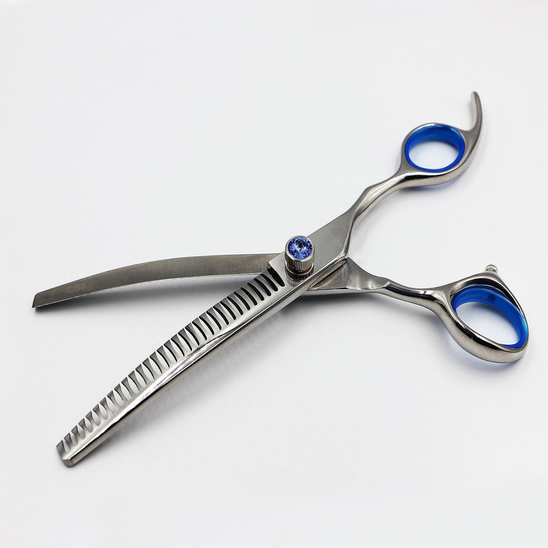 Groomers Topaz 7" 30T Curved Chunker Scissors