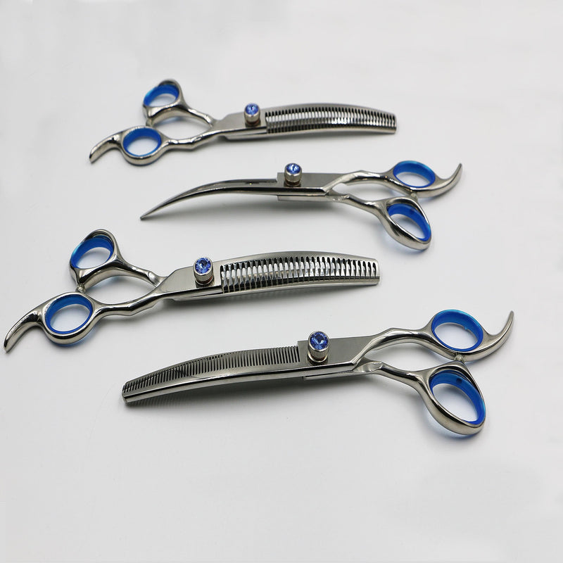 Groomers Topaz 7" 30T Curved Chunker Scissors