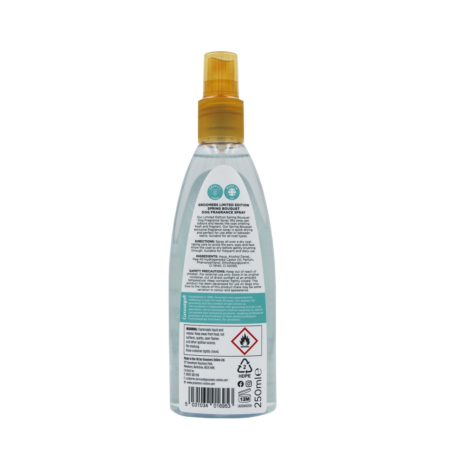 Groomers Limited Edition Spring Bouquet Fragrance Spray