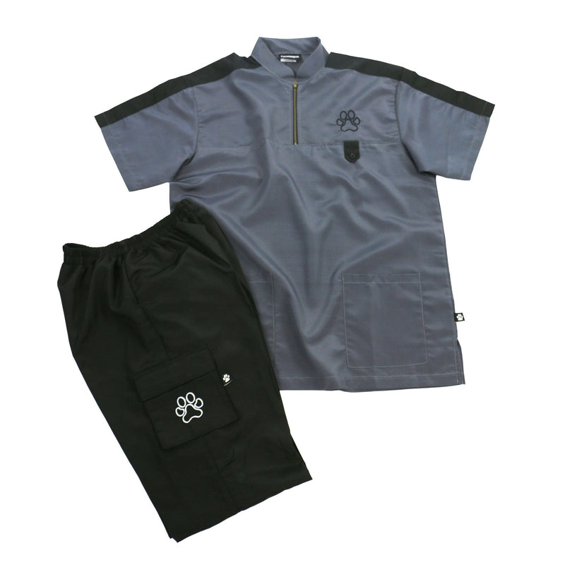 Groomers Lucio Mens Top Grey/Black
