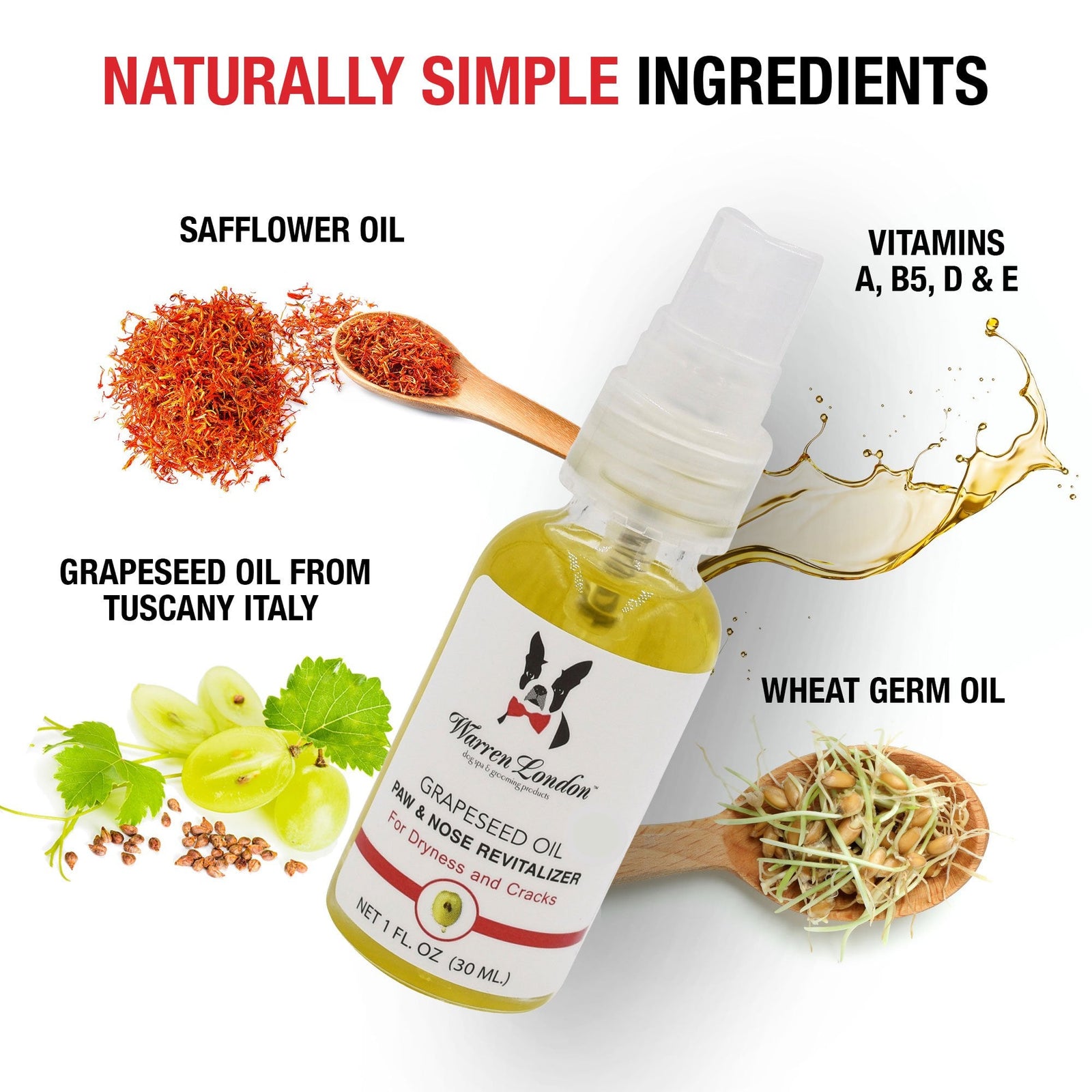 Grapeseed Oil Paw & Nose Revitalizer 30ml