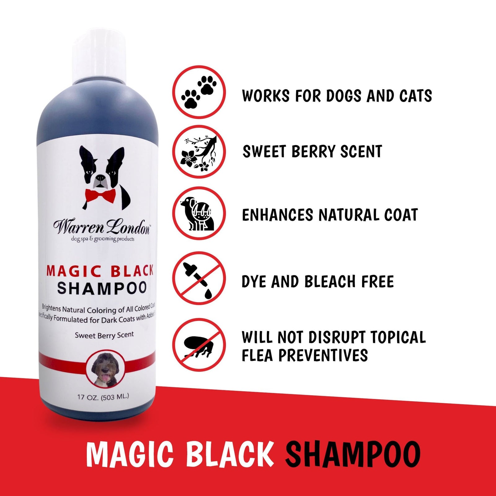 Warren London Magic Black Shampoo 503ml