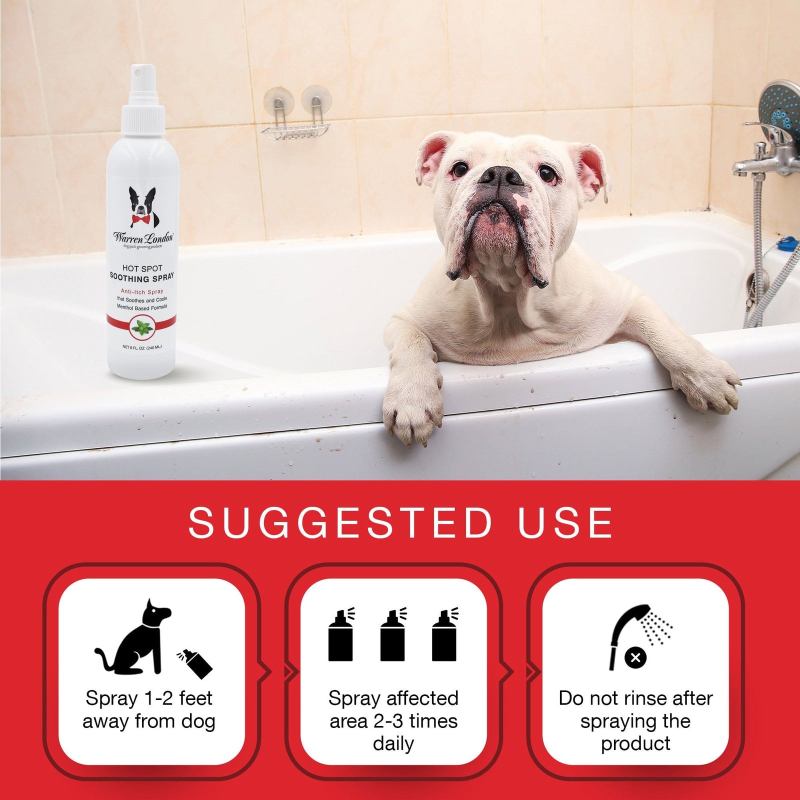 Warren London Hot Spot Soothing Spray 240ml