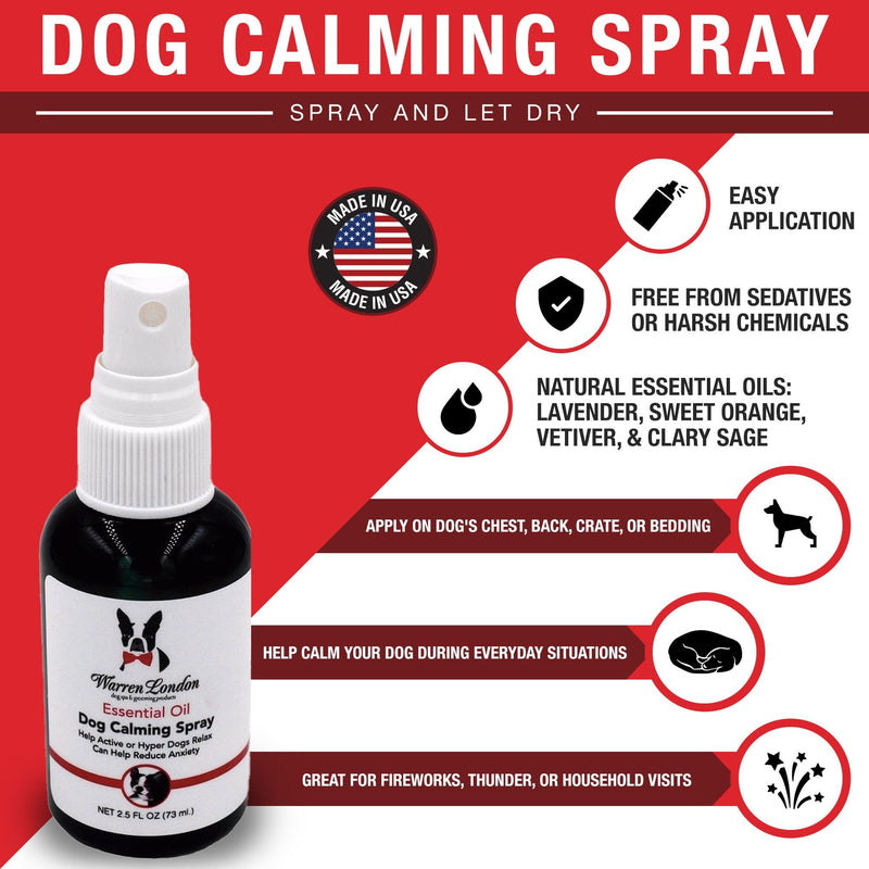 Warren London Essential Oil Dog Calming Spray 73ml