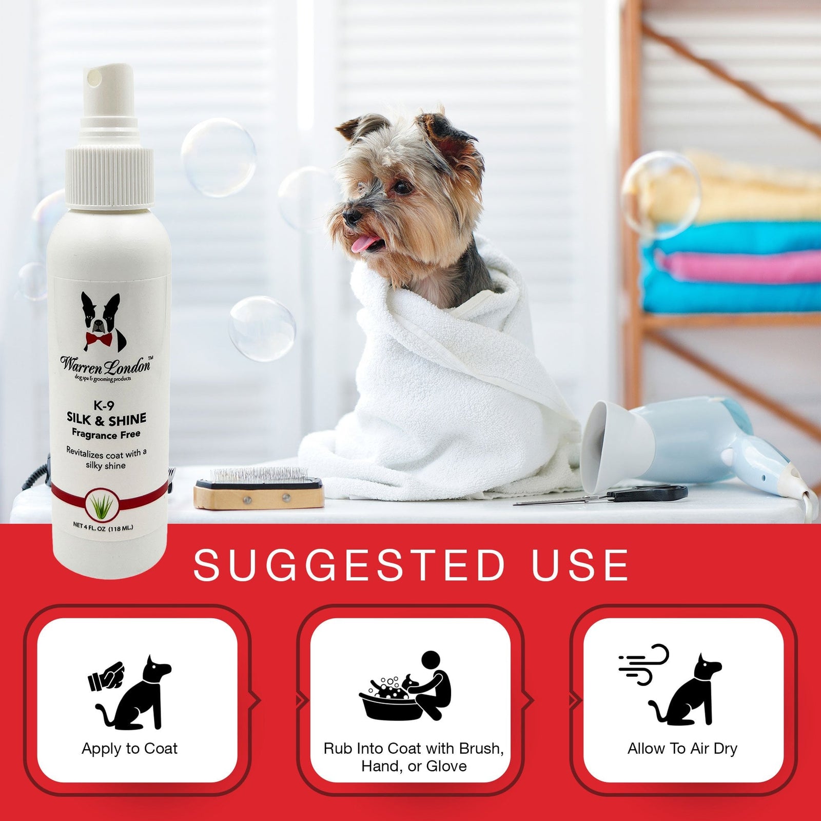 Warren London K-9 Silk and Shine Spray 120ml