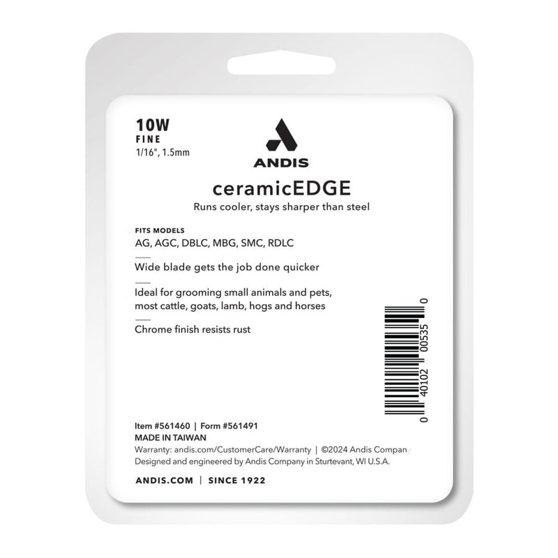 Andis ceramicEDGE #10W Fine Wide Blade